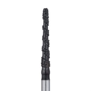 B852-016-FG Black Cobra Diamond Bur, Round End Taper, 1.6mm Ø, Super Coarse, FG