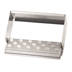 BS770 Bur Block, Stainless Steel with Grommets, 17 HP, Non-Corrosive, Sterilizable